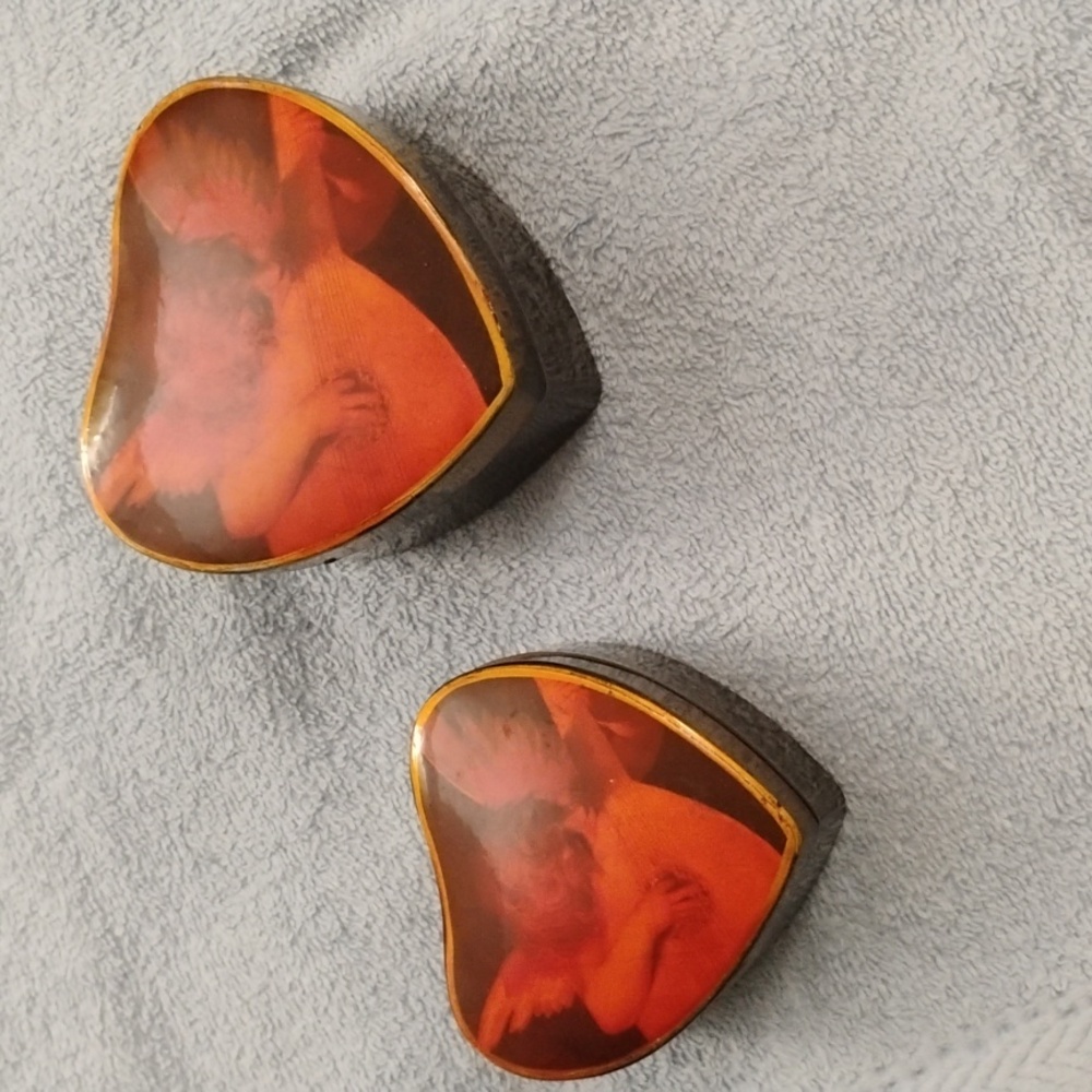 Set of 2 Angel Nesting Trinket Boxes